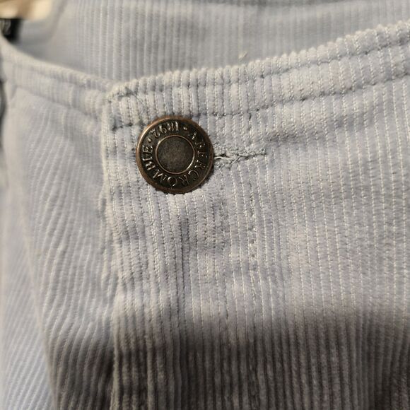 True Vintage Abercrombie & Fitch Corduroy Flare Pants Light Blue Low Rise 8 USA - Picture 2 of 14